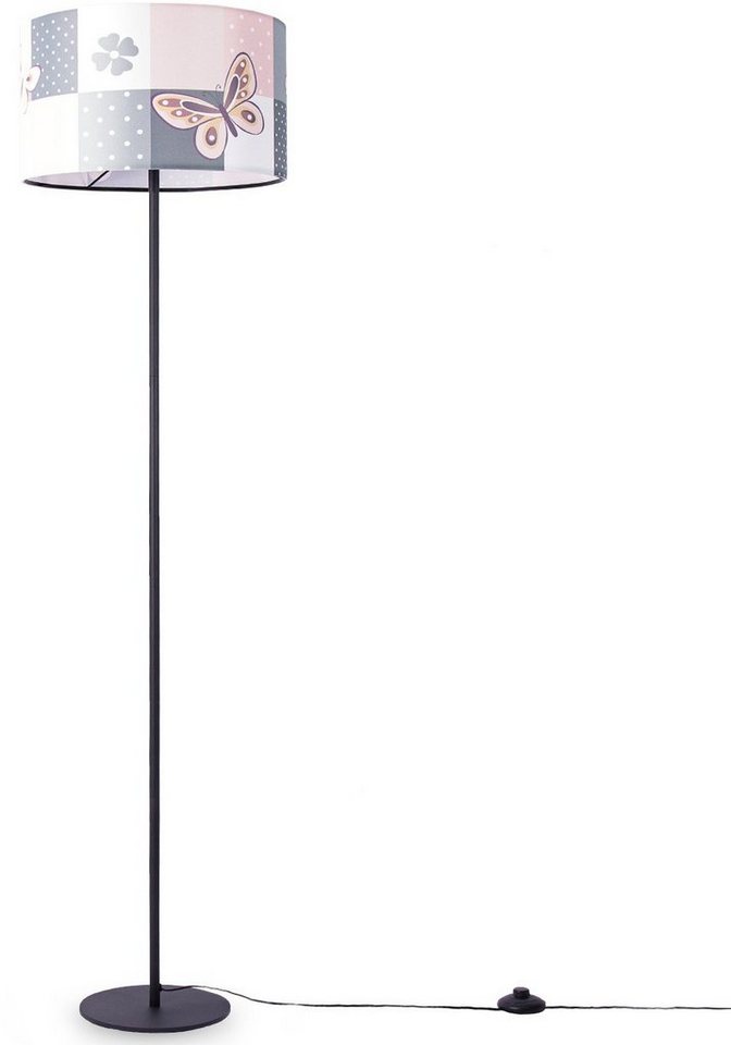 Paco Home Stehlampe Cosmo 220, ohne Leuchtmittel, Lampe Kinderzimmer Kinderlampe Babyzimmer E27 Schmetterling Blumen von Paco Home