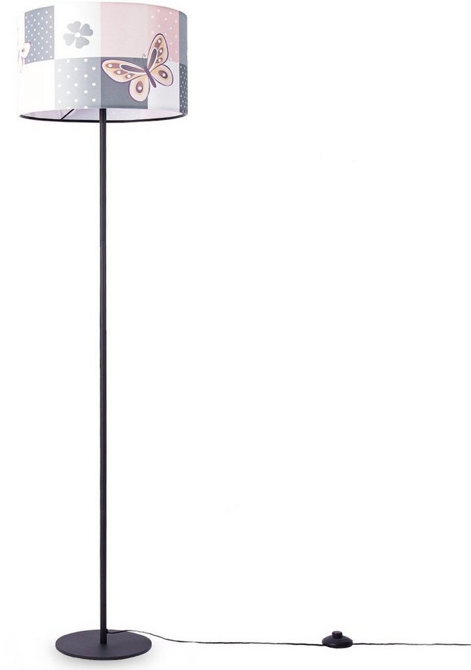 Paco Home Stehlampe Cosmo 220, ohne Leuchtmittel, Lampe Kinderzimmer Kinderlampe Babyzimmer E27 Schmetterling Blumen von Paco Home