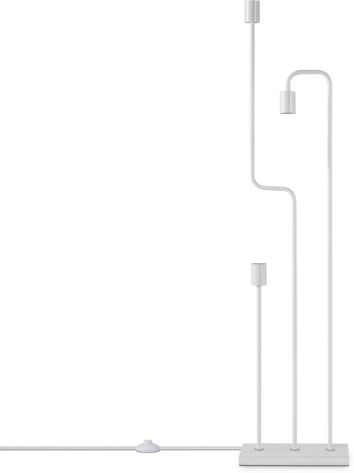 Paco Home Stehlampe GERALT, ohne Leuchtmittel, LED Stehlampe Wohnzimmer Schlafzimmer Esszimmer Büro Leselampe E27 von Paco Home