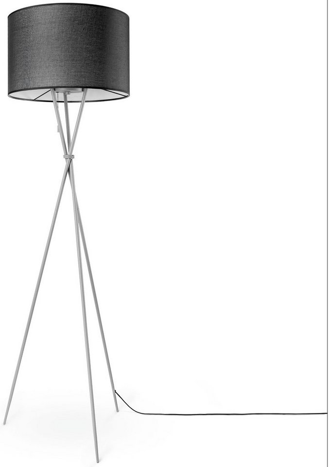 Paco Home Stehlampe KATE CANVAS UNI COLOR, ohne Leuchtmittel, Wohnzimmer Dreibein Stoffschirmlampe Standleuchte Textil Schirm E27 Paco Home Stehlampe KATE CANVAS UNI COLOR, ohne Leuchtmittel, Wohnzimmer Dreibein Stoffschirmlampe Standleuchte Textil Schirm E27 von Paco Home
