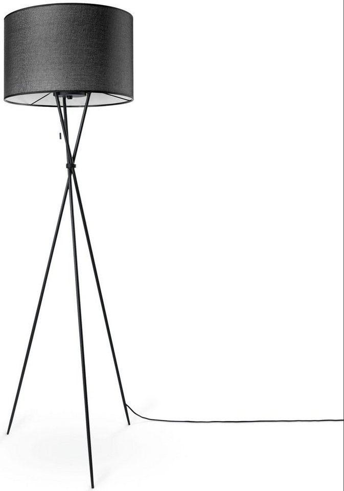 Paco Home Stehlampe KATE CANVAS UNI COLOR, ohne Leuchtmittel, Wohnzimmer Dreibein Stoffschirmlampe Standleuchte Textil Schirm E27 Paco Home Stehlampe KATE CANVAS UNI COLOR, ohne Leuchtmittel, Wohnzimmer Dreibein Stoffschirmlampe Standleuchte Textil Schirm E27 von Paco Home