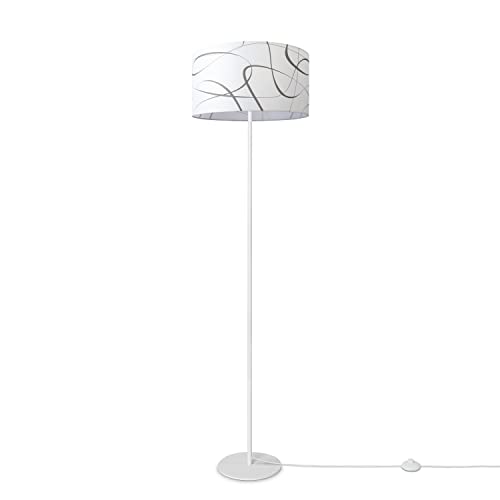 Paco Home Stehlampe Wohnzimmer Stehleuchte Lampenschirm Stoff Stehleuchte Leselampe Abstrakt Vintage Modern E27 von Paco Home