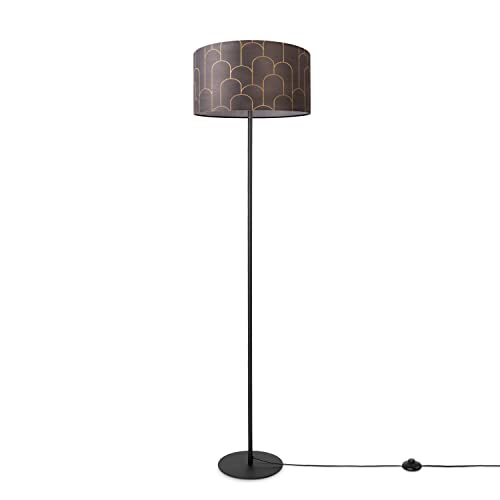 Paco Home Stehlampe Wohnzimmer Stehleuchte Lampenschirm Stoff Stehleuchte Leselampe Abstrakt Vintage Modern E27 von Paco Home