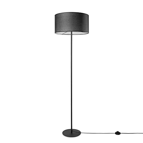 Paco Home Stehlampe Wohnzimmerlampe Stoffschirmlampe Standleuchte Textil Schirm E27 Leselampe Skandi Büro Mit Stecker M von Paco Home