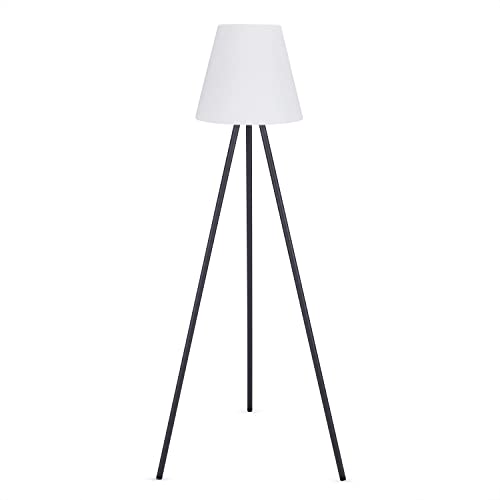 Paco Home Stehleuchte In- und Outdoor Stehlampe Akku RGB Terrasse Garten Vintage Aufladbar Retro Bodenlampe Wiederaufladbar von Paco Home