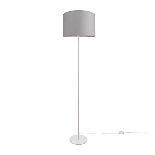 Paco Home Stehleuchte Wohnzimmer Schlafzimmer Stehlampe Standleuchte Stoffschirmlampe Lampenschirm Rund Modern E27 Einfarbig von Paco Home