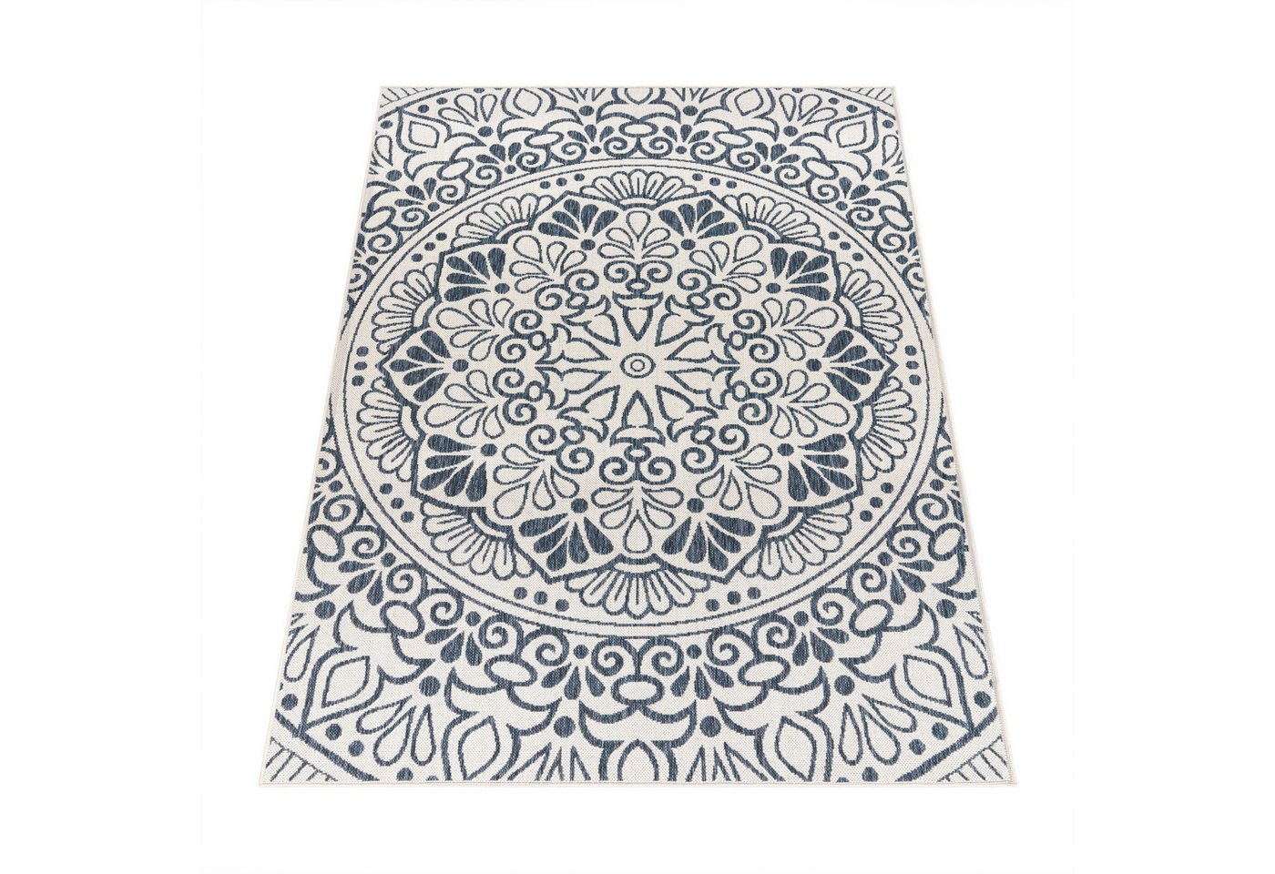 Paco Home Teppich Coco 205, rechteckig, Höhe: 4 mm, Flachgewebe, Paisley Muster, In- und Outdoor geeignet von Paco Home