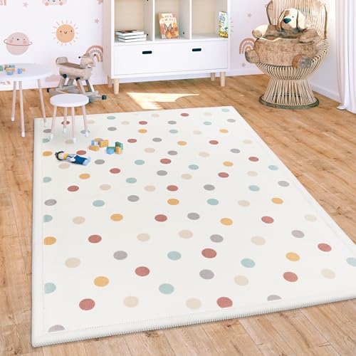 Paco Home Teppich Kinderzimmer Baby Krabbeldecke Krabbelmatte Spielmatte Waschbar rutschfest Regenbogen Planet Sonne Tiere Weich, Grösse:160x220 cm, Farbe:Bunt von Paco Home
