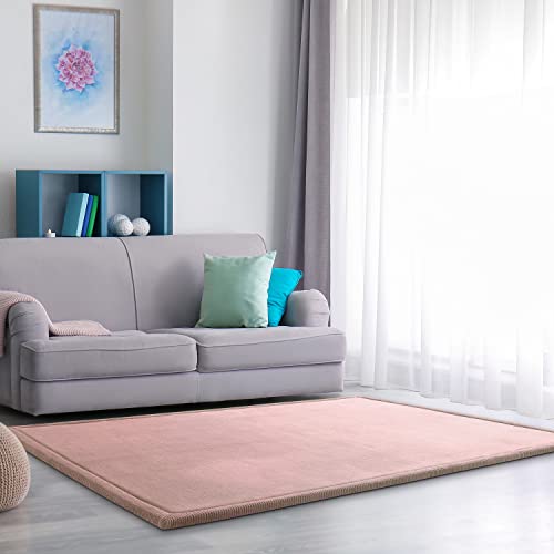 Paco Home Teppich Kinderzimmer Kinderteppich Baby Spielteppich Krabbeldecke Krabbelmatte Weich rutschfest Jungen Mädchen Deko, Grösse:200x280 cm, Farbe:Pink von Paco Home