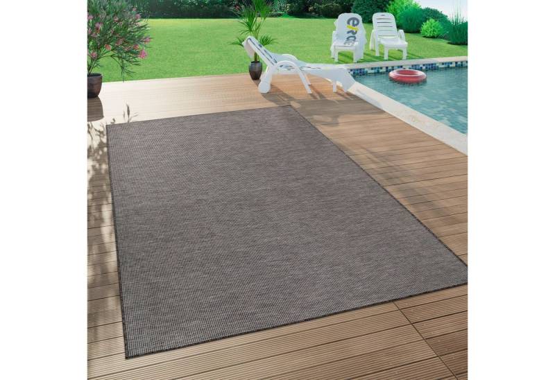 Paco Home Teppich Sonset, rechteckig, Höhe: 4 mm, Flachgewebe, meliert, In- und Outdoor geeignet, Wohnzimmer von Paco Home