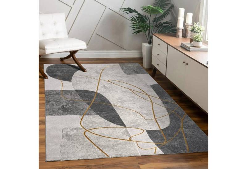 Paco Home Teppich Tuana 217, rechteckig, Höhe: 15 mm, Kurzflor, modernes 3D-Design, Wohnzimmer von Paco Home