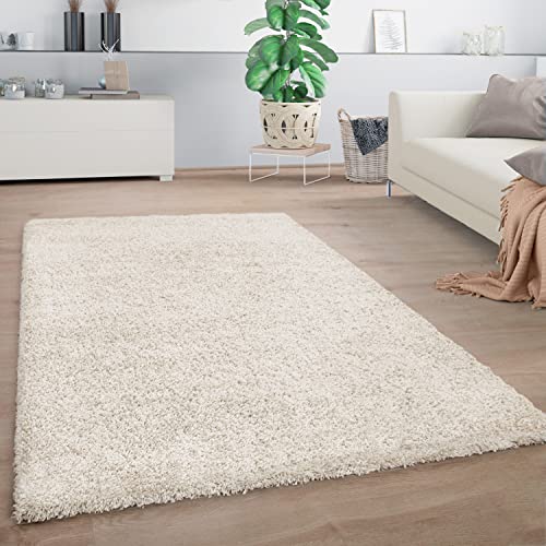 Paco Home Teppich Wohnzimmer, Schlafzimmer/Hochflor Shaggy in versch. Designs Farben und Größen, Grösse:60x100 cm, Farbe:Beige-Creme Paco Home Teppich Wohnzimmer, Schlafzimmer/Hochflor Shaggy in versch. Designs Farben und Größen, Grösse:60x100 cm, Farbe:Beige-Creme von Paco Home