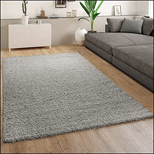 Paco Home Teppich Wohnzimmer, Schlafzimmer/Hochflor Shaggy in versch. Designs Farben und Größen, Grösse:60x100 cm, Farbe:Grau 16 Paco Home Teppich Wohnzimmer, Schlafzimmer/Hochflor Shaggy in versch. Designs Farben und Größen, Grösse:60x100 cm, Farbe:Grau 16 von Paco Home