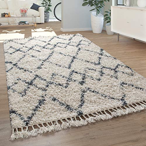 Paco Home Teppich Wohnzimmer, Schlafzimmer/Hochflor Shaggy in versch. Designs Farben und Größen, Grösse:80x150 cm, Farbe:Creme 13 Paco Home Teppich Wohnzimmer, Schlafzimmer/Hochflor Shaggy in versch. Designs Farben und Größen, Grösse:80x150 cm, Farbe:Creme 13 von Paco Home