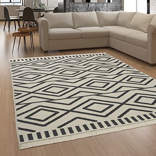 Paco Home Teppich Wohnzimmer Schlafzimmer Boho Design Waschbar Bis 30 Grad Skandinavisch Mit Fransen Wendbar Moderne Deko, Grösse:60x90 cm, Farbe:Anthrazit 2 Paco Home Teppich Wohnzimmer Schlafzimmer Boho Design Waschbar Bis 30 Grad Skandinavisch Mit Fransen Wendbar Moderne Deko, Grösse:60x90 cm, Farbe:Anthrazit 2 von Paco Home