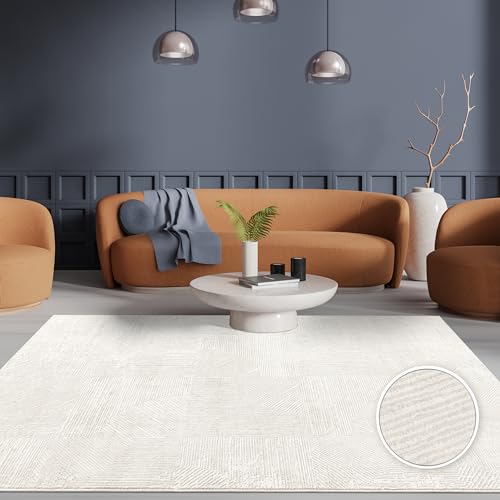 Paco Home Teppich Wohnzimmer Schlafzimmer Kurzflor Skandinavisch Boho Geometrisch Abstrakte Muster weich 3D Effekt Modern Elegant Creme, Grösse:120x170 cm Paco Home Teppich Wohnzimmer Schlafzimmer Kurzflor Skandinavisch Boho Geometrisch Abstrakte Muster weich 3D Effekt Modern Elegant Creme, Grösse:120x170 cm von Paco Home