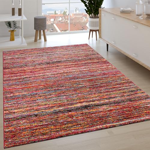 Paco Home Teppich Wohnzimmer Schlafzimmer Kurzflor Ethno Design Geometrisches Muster Rauten Motiv Moderne Deko, Grösse:120x170 cm, Farbe:Bunt von Paco Home