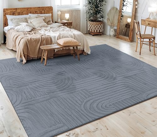 Paco Home Teppich Wohnzimmer Schlafzimmer Kurzflor Skandinavisches Boho Muster Geometrisch Rauten Motiv Einfarbig Weich Modern, Grösse:240x340 cm, Farbe:Anthrazit 7 Paco Home Teppich Wohnzimmer Schlafzimmer Kurzflor Skandinavisches Boho Muster Geometrisch Rauten Motiv Einfarbig Weich Modern, Grösse:240x340 cm, Farbe:Anthrazit 7 von Paco Home