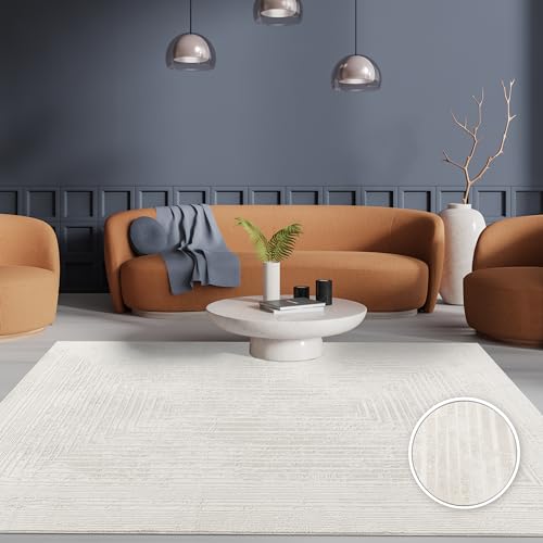 Paco Home Teppich Wohnzimmer Schlafzimmer Kurzflor Skandinavisch Boho Geometrisch Abstrakte Muster weich 3D Effekt Modern Elegant Creme, Grösse:80x150 cm Paco Home Teppich Wohnzimmer Schlafzimmer Kurzflor Skandinavisch Boho Geometrisch Abstrakte Muster weich 3D Effekt Modern Elegant Creme, Grösse:80x150 cm von Paco Home