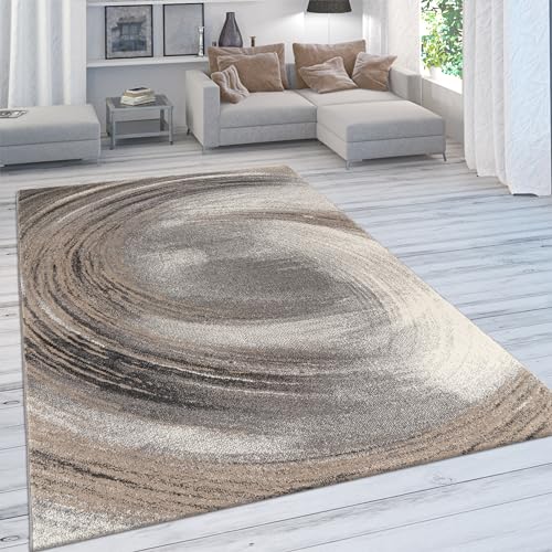 Paco Home Teppich Wohnzimmer Schlafzimmer Kurzflor Vintage Optik Bunt Modern Pastell Abstrakt, Grösse:240x340 cm, Farbe:Beige 3 von Paco Home