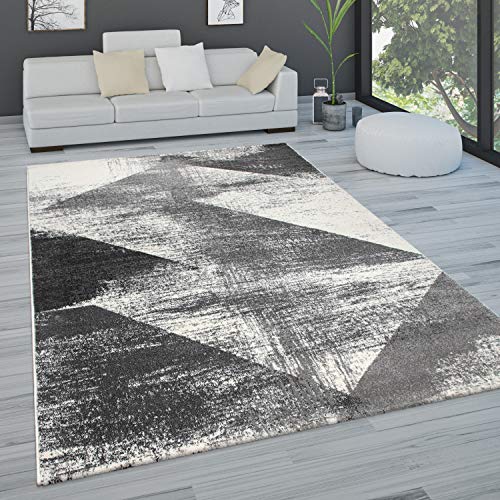 Paco Home Teppich Wohnzimmer Schlafzimmer Kurzflor Vintage Optik Modern Pastell Rautenmuster Abstrakt, Grösse:240x340 cm, Farbe:Anthrazit Paco Home Teppich Wohnzimmer Schlafzimmer Kurzflor Vintage Optik Modern Pastell Rautenmuster Abstrakt, Grösse:240x340 cm, Farbe:Anthrazit von Paco Home