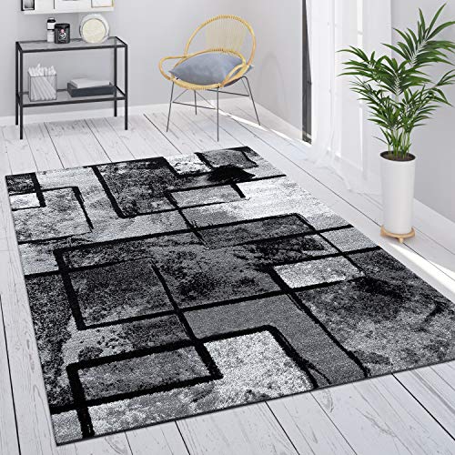 Paco Home Teppich Wohnzimmer Vintage Kurzflor Schlafzimmer Geometrisches Design Modern, Grösse:200x290 cm, Farbe:Grau Paco Home Teppich Wohnzimmer Vintage Kurzflor Schlafzimmer Geometrisches Design Modern, Grösse:200x290 cm, Farbe:Grau von Paco Home
