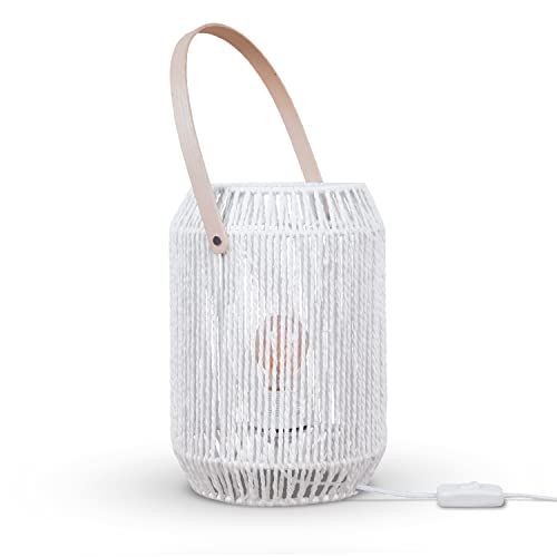 Paco Home Tischlampe Nachttischlampe Schreibtischlampe Nachttisch Lampe Leselampe Lampenschirm Boho Deko Korb E27, Lampenart:Typ 1, Farbe:Weiß Paco Home Tischlampe Nachttischlampe Schreibtischlampe Nachttisch Lampe Leselampe Lampenschirm Boho Deko Korb E27, Lampenart:Typ 1, Farbe:Weiß von Paco Home