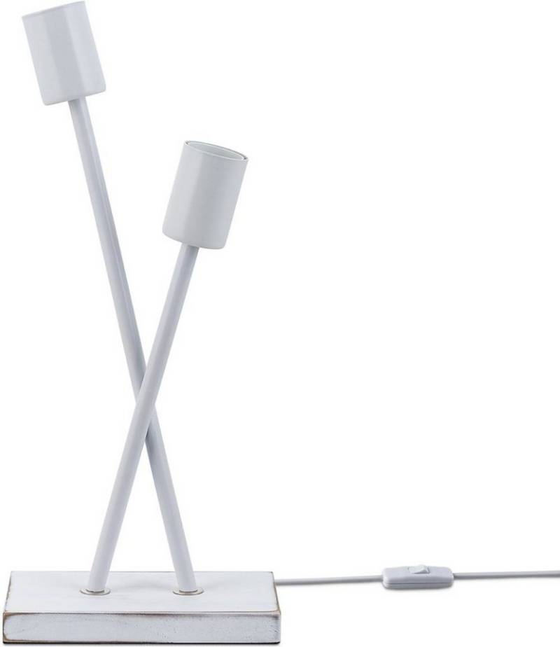 Paco Home Tischleuchte IKS, ohne Leuchtmittel, Stehlampe LED Lampe Wohnzimmer Vintage Retro Industrial Design E27 von Paco Home