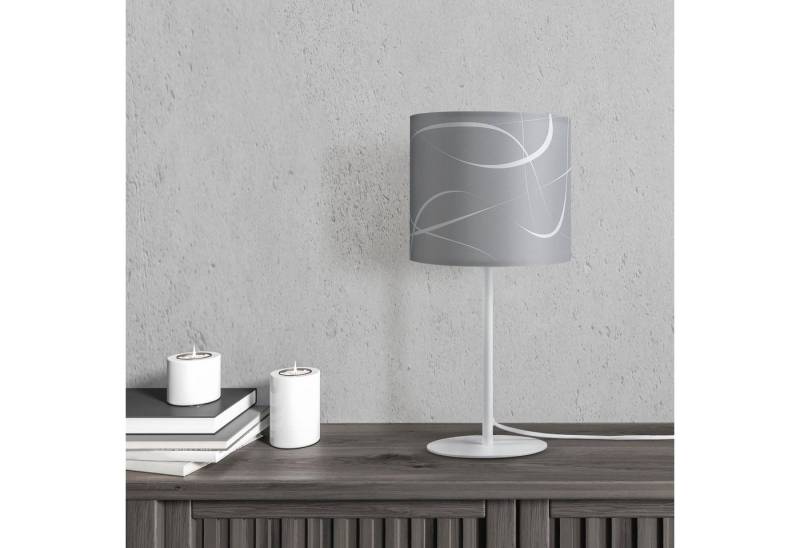 Paco Home Tischleuchte Luca Tribal, ohne Leuchtmittel, Schirm Retro Nacht Schlafzimmer Modern Uni Mit Muster E14 von Paco Home