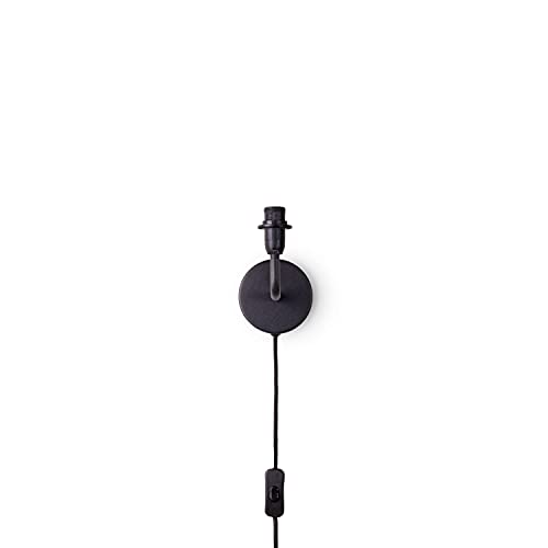 Paco Home Wandlampe Wandleuchte Innen Mit Stecker und Schalter Flur Lampe Wohnzimmer Kabellänge 3m E14, Lampenart:Wandleuchte, Leuchten Farbe:Schwarz von Paco Home