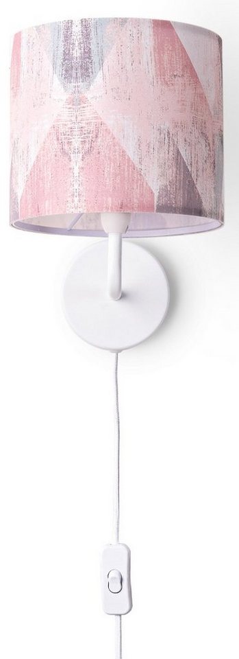 Paco Home Wandleuchte Mero 102, ohne Leuchtmittel, Stecker Flur Lampe Wohnzimmer âˆ…18cm Abstrakt Kabel 3m E14 von Paco Home