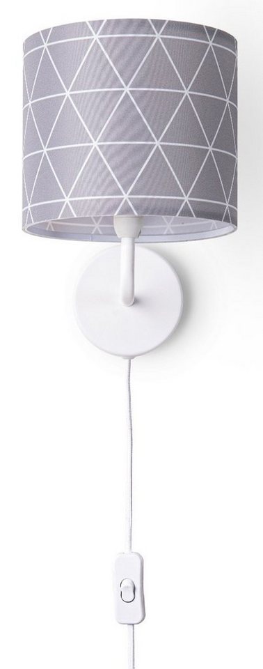 Paco Home Wandleuchte Stella 401, ohne Leuchtmittel, Stecker Flur Lampe Wohnzimmer âˆ…18cm Skandi Stil Kabel 3m E14 von Paco Home
