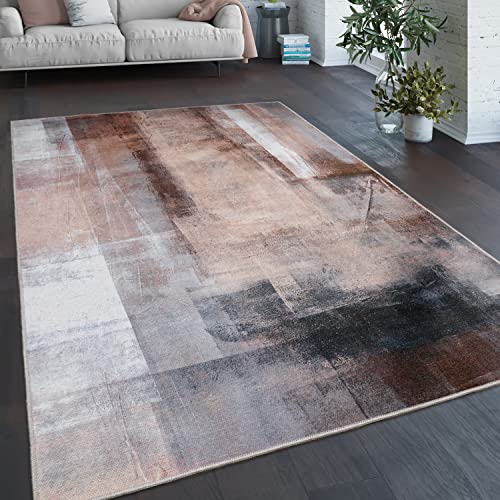 Paco Home Waschbarer Teppich Wohnzimmer Schlafzimmer Vintage Muster Flachgewebe Modern Abstrakt Farbverlauf, Grösse:240x340 cm, Farbe:Bunt 3 von Paco Home