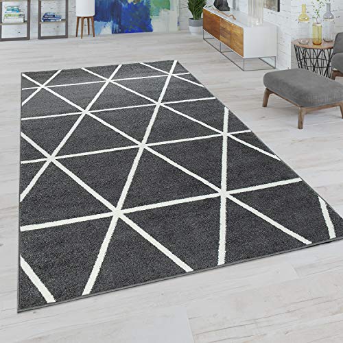 Paco Home Wohnzimmer Teppich Moderne Pastell Farben Skandinavischer Stil Rauten Muster, Grösse:240x320 cm, Farbe:Anthrazit Paco Home Wohnzimmer Teppich Moderne Pastell Farben Skandinavischer Stil Rauten Muster, Grösse:240x320 cm, Farbe:Anthrazit von Paco Home