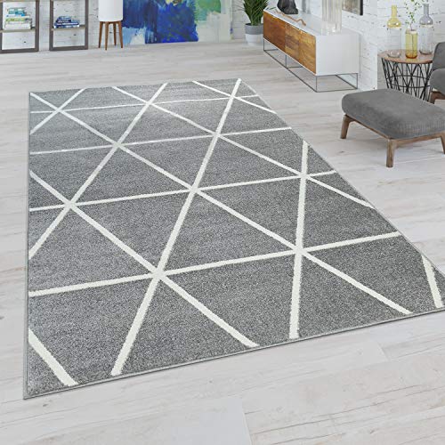 Paco Home Wohnzimmer Teppich Moderne Pastell Farben Skandinavischer Stil Rauten Muster, Grösse:60x100 cm, Farbe:Grau Paco Home Wohnzimmer Teppich Moderne Pastell Farben Skandinavischer Stil Rauten Muster, Grösse:60x100 cm, Farbe:Grau von Paco Home