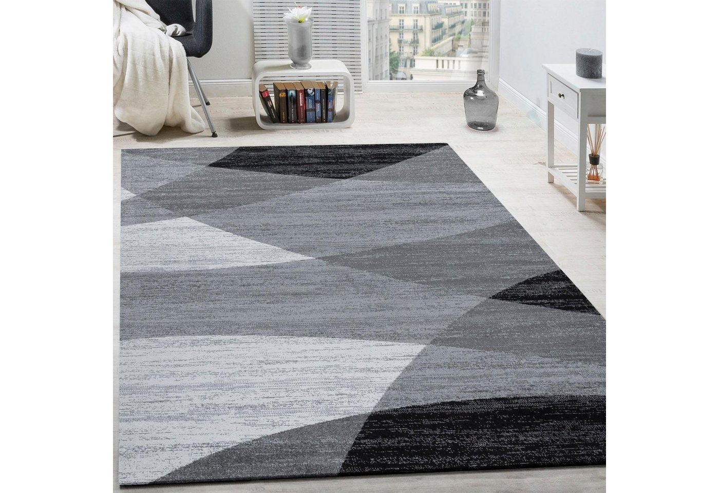 Paco Home Teppich Fiesta 110, rechteckig, Höhe: 12 mm, Kurzflor, Designer Teppich, ideal im Wohnzimmer & Schlafzimmer von Paco Home