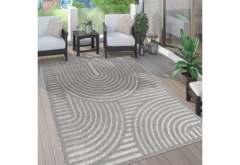 Paco Home Teppich Livorno 674, rechteckig, Höhe: 14 mm, Uni Farben, moderner Hoch-Tief-Effekt, Scandi-Look, Outdoor geeignet Paco Home Teppich Livorno 674, rechteckig, Höhe: 14 mm, Uni Farben, moderner Hoch-Tief-Effekt, Scandi-Look, Outdoor geeignet von Paco Home