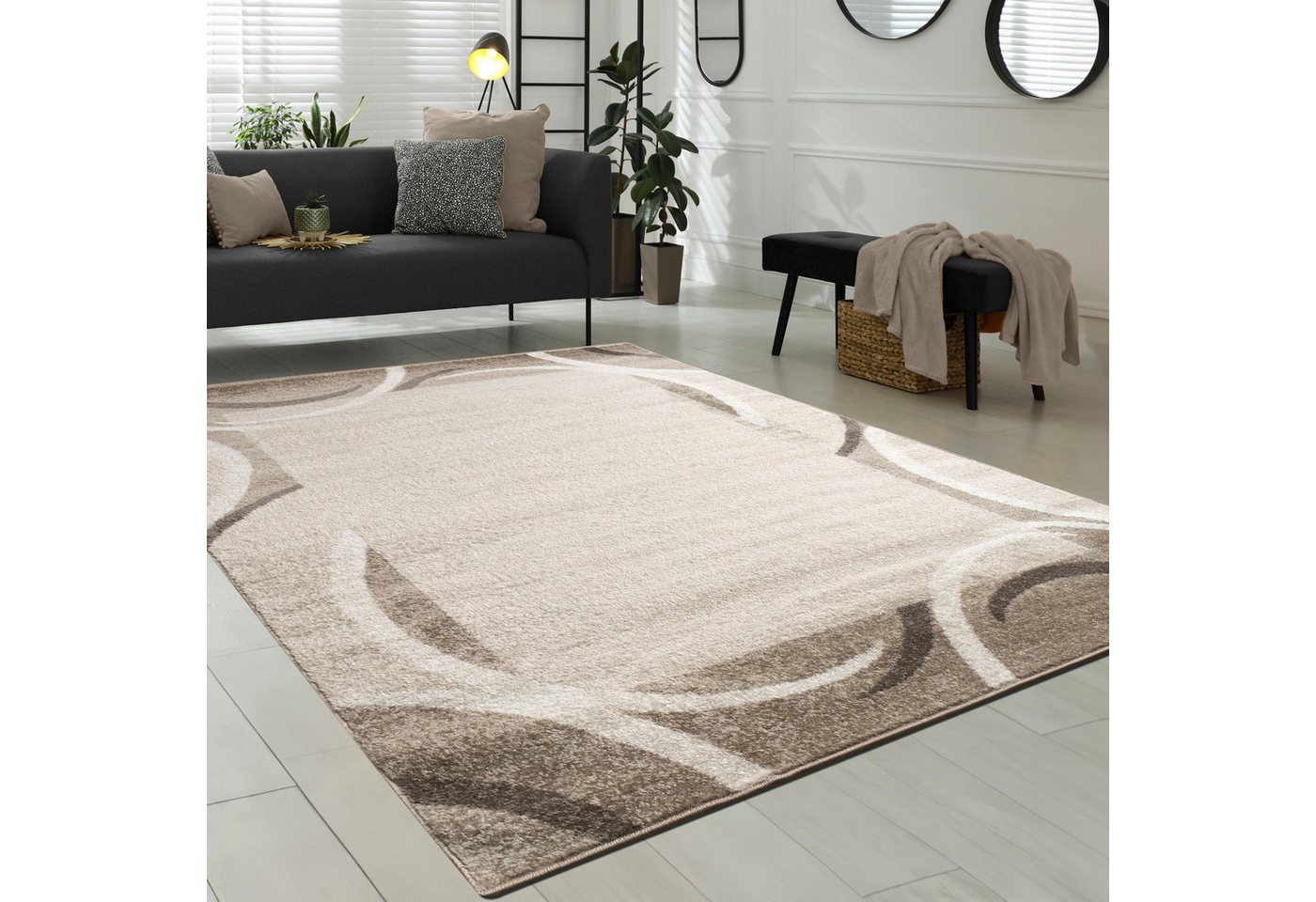 Paco Home Teppich Sinai 059, rechteckig, Höhe: 13 mm, Kurzflor, modernes Design, mit Bordüre, Kundenliebling Paco Home Teppich Sinai 059, rechteckig, Höhe: 13 mm, Kurzflor, modernes Design, mit Bordüre, Kundenliebling von Paco Home