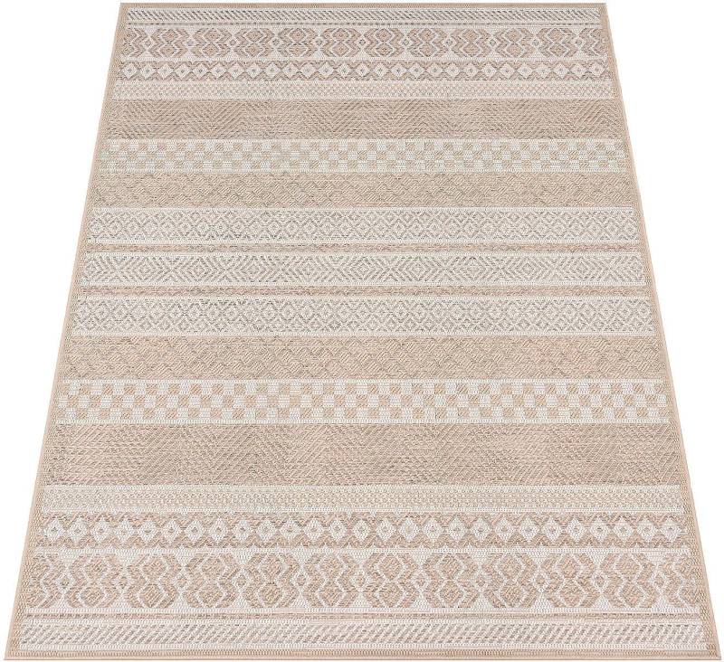 Paco Home Teppich Vermont 183, rechteckig, Höhe: 4 mm, Flachgewebe, modernes gestreiftes Design, In- und Outdoor geeignet von Paco Home