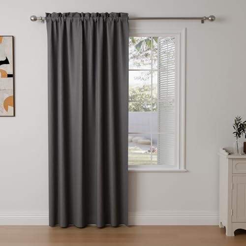 Pacok Verdunklungsvorhänge 1er Set Gardinen Blickdicht Thermo Hitzeschutz Gardine Lichtundurchlässig für Schlafzimmer Wohnzimmer,Dunkelgrau Vorhänge Verdunkelnd H 245 x B 140 cm Pacok Verdunklungsvorhänge 1er Set Gardinen Blickdicht Thermo Hitzeschutz Gardine Lichtundurchlässig für Schlafzimmer Wohnzimmer,Dunkelgrau Vorhänge Verdunkelnd H 245 x B 140 cm von Pacok