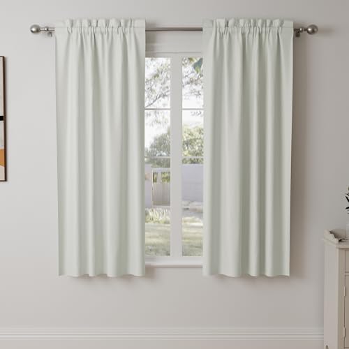 Pacok Verdunklungsvorhänge 2er Set Gardinen Blickdicht Thermo Hitzeschutz Gardine Lichtundurchlässig für Schlafzimmer Wohnzimmer,Beige Kurz Vorhänge Verdunkelnd H 137 x B 113 cm Pacok Verdunklungsvorhänge 2er Set Gardinen Blickdicht Thermo Hitzeschutz Gardine Lichtundurchlässig für Schlafzimmer Wohnzimmer,Beige Kurz Vorhänge Verdunkelnd H 137 x B 113 cm von Pacok