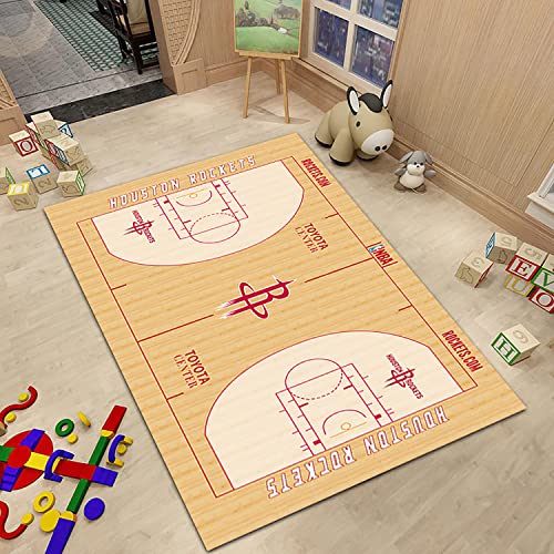 PacuM Kreativer Teppich -NBA Fußmatten, Rechteckig Polyester-Material, Waschbar, Kein Verblassen, Unverzichtbar for Basketball-Enthusiaste- Trendige Fußmatten Für Das Schlafzimmer Von Jungen von PacuM