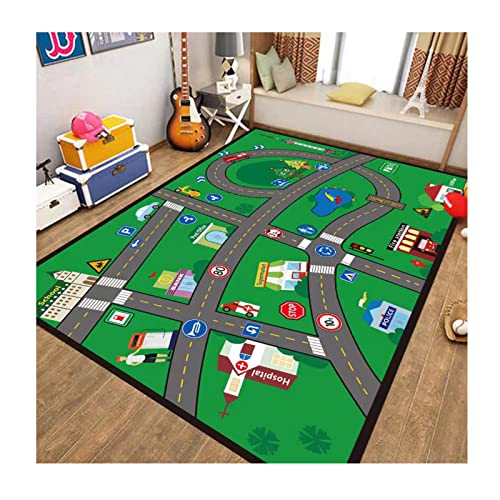 PacuM Teppich Wohnzimmer, Teppiche, Schlafzimmerteppiche, Spielzimmerteppich für Jungen,für Jungen, Schlafzimmer, Farbe, Rutschfester Teppich (A, 50 x 80 cm) von PacuM