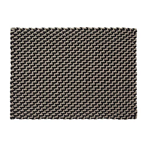 PAD - Pool - Fussmatte in/Outdoor - Polypropylen - Black-Sand - 52 x 72cm von pad concept