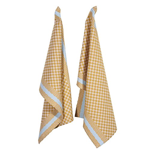 pad - Trockentuch, Geschirrtuch, Küchentuch - Grubentuch - Pit Reloaded - 50 x 70 cm - Farbe: Mustard/gelb - 2er Set von pad concept