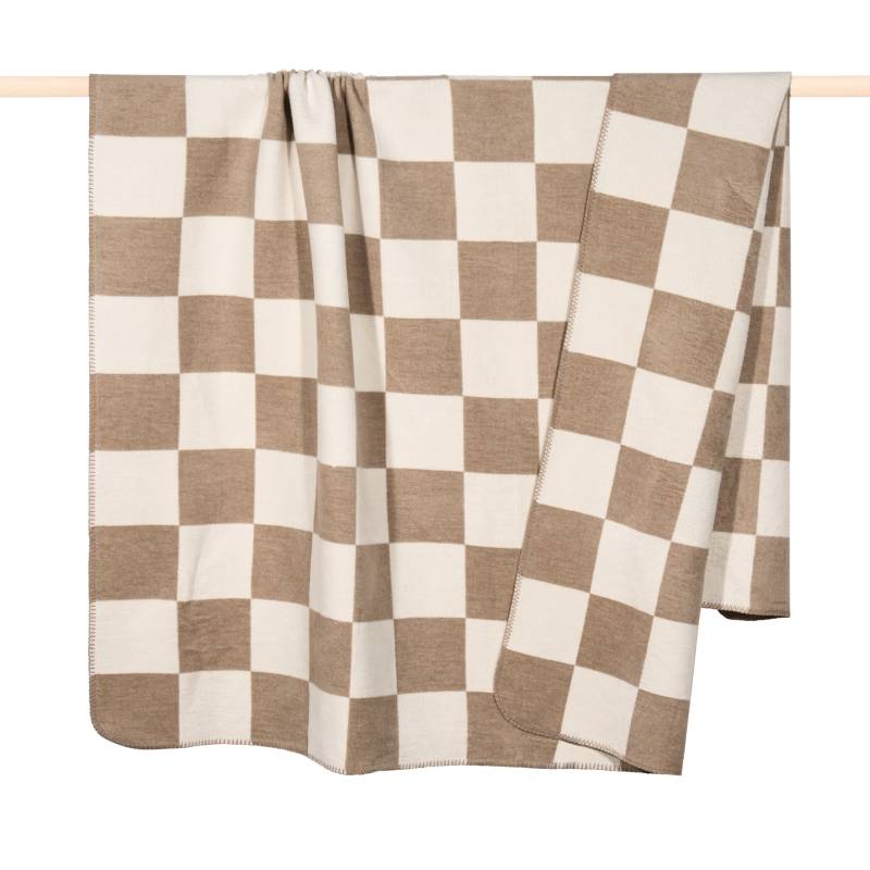 Pad Home Design Decke 150 x 200 cm CHESS ca. 150x200 cm in sand-taupe von Pad Home Design