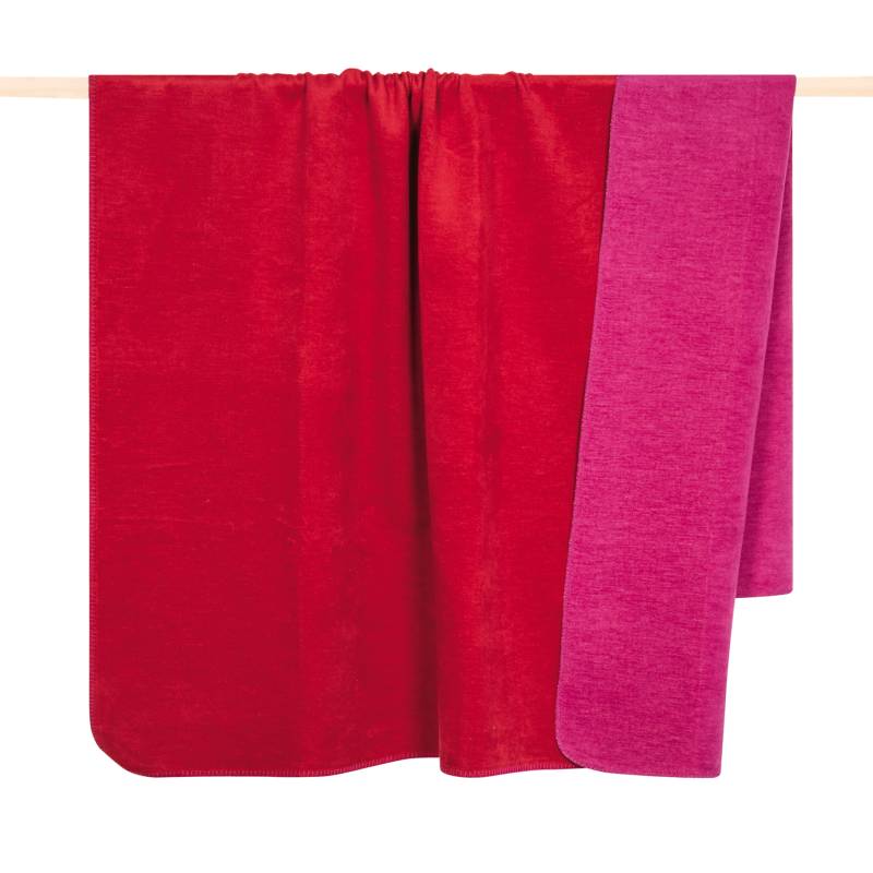 Pad Home Design Decke 150 x 200 cm HOBART ca. 150x200 cm in red-pink von Pad Home Design
