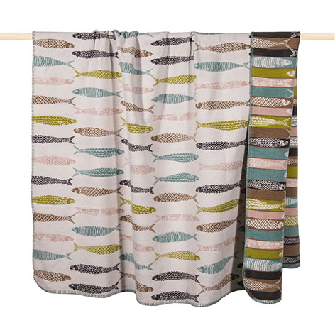 Pad Home Design Decke 150 x 200 cm SARDINE ca. 150x200 cm in dusty aqua von Pad Home Design