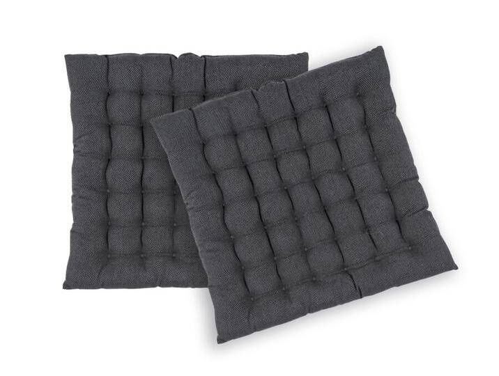 Sitzpolster Risotto, 2er-Set pad concept grau, 3x40x40 cm Sitzpolster Risotto, 2er-Set pad concept grau, 3x40x40 cm von Pad
