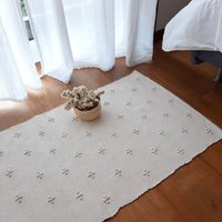 Kleiner Beige Teppich/Badematte Bettvorleger Wollteppich Küchenteppich Duschvorleger Türvorleger Badvorleger Kleiner Beige Teppich/Badematte Bettvorleger Wollteppich Küchenteppich Duschvorleger Türvorleger Badvorleger von PadaWorks